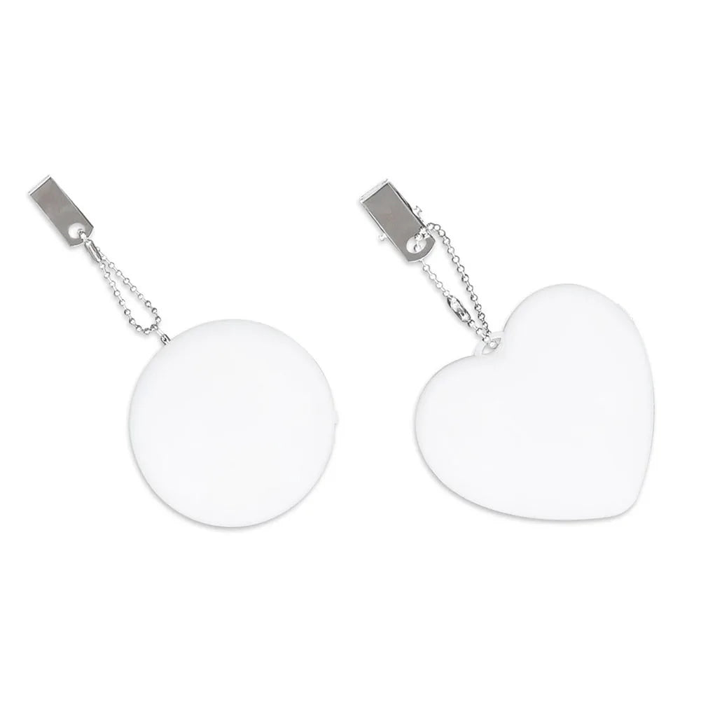 LED Heart & Round Shaped Handbag Light - Creative Keychain Gift