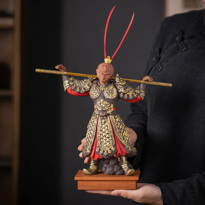 Ceramic Sun Wukong Figure - Unique Anime Sculpture for Home Decor