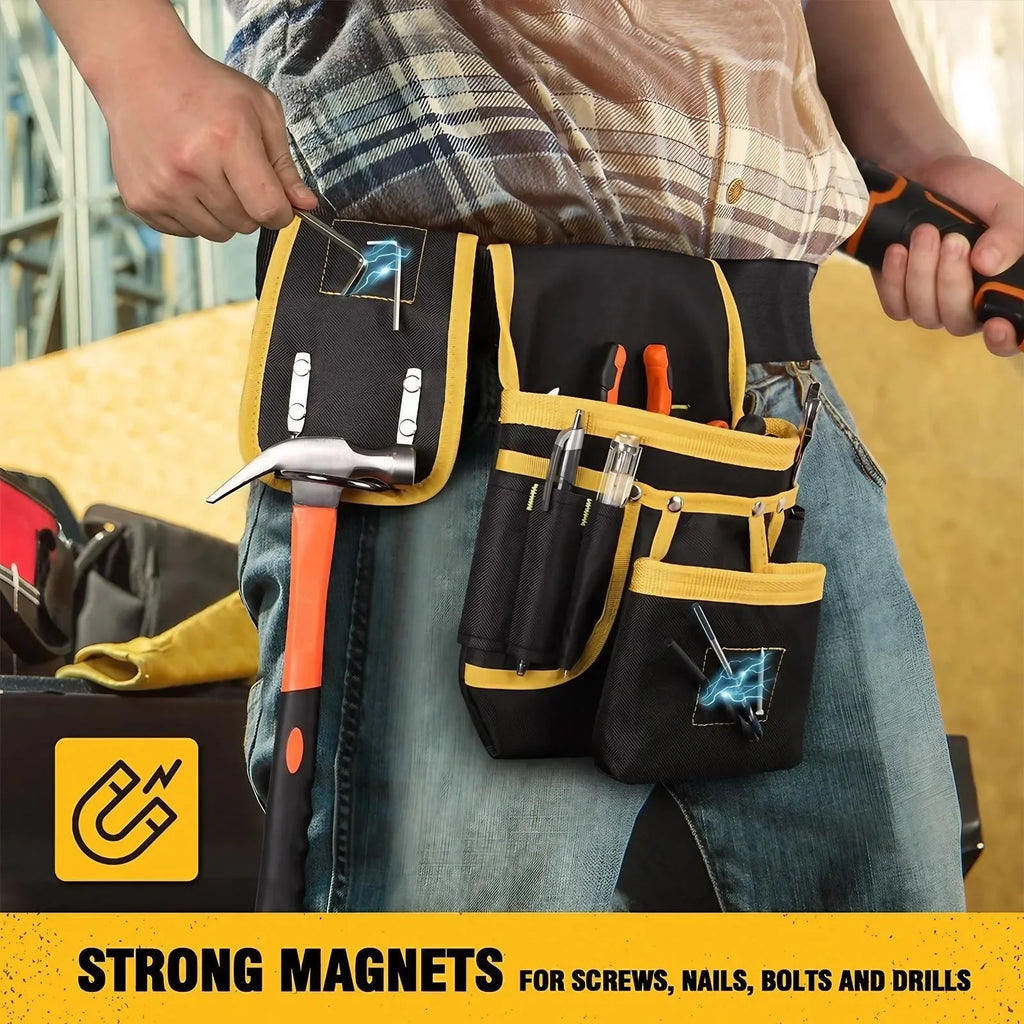 Craftsman Tool Belt with Magnetic Holder, 26 Pockets, Adjustable Fit