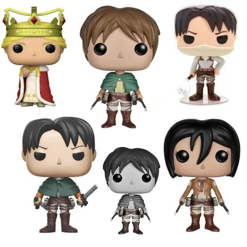 Battle Levi Mikasa Eren Jaeger Vinyl Figure – Attack on Titan Collectible