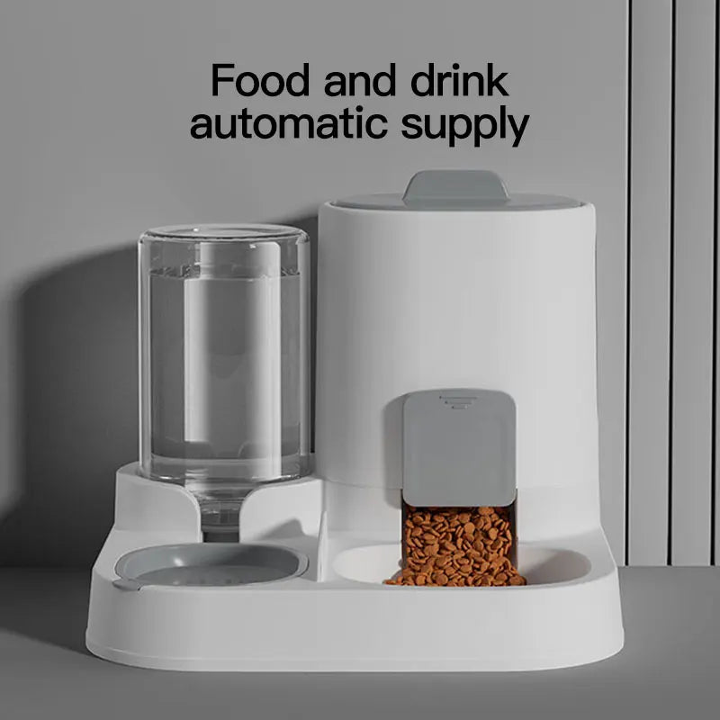 Large-Capacity Auto Gravity Cat Water Dispenser & Feeder
