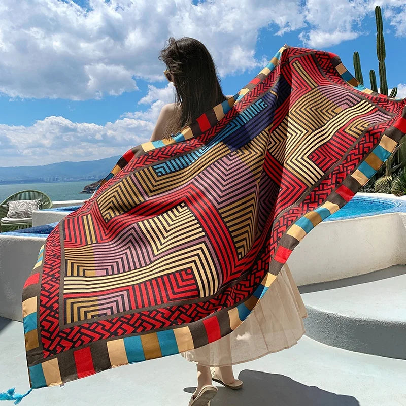 28 Stylish Travel Beach Shawls | 90x180cm Sunscreen Scarfs for Women