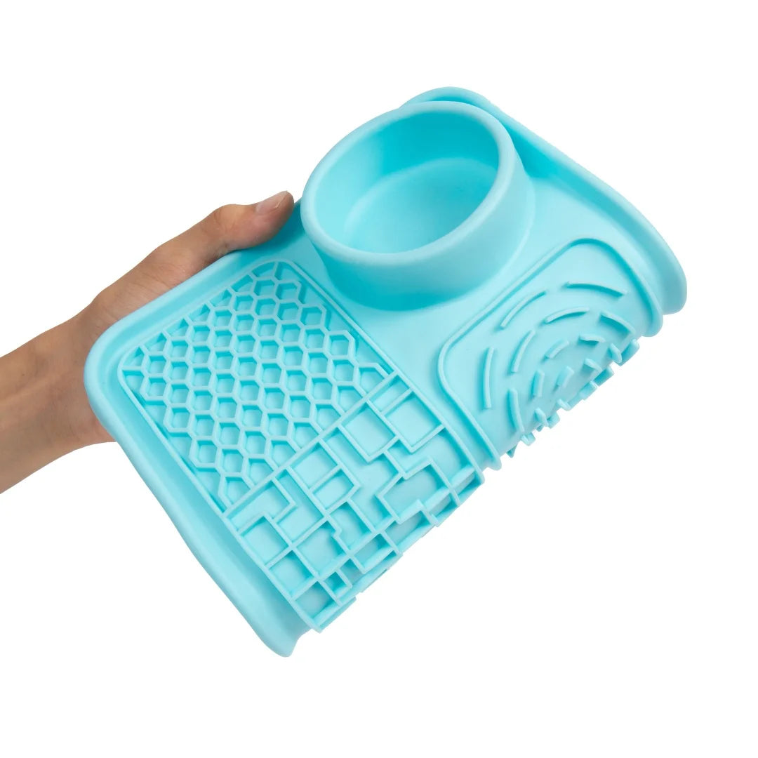 Pet Licking Mat for Dogs and Cats - Non-Slip Slow Feeding Plate