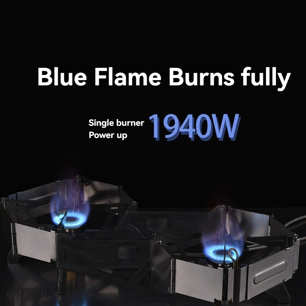 BRS-32 Double Burner Gas Stove - Ultimate Portable Cooking Power
