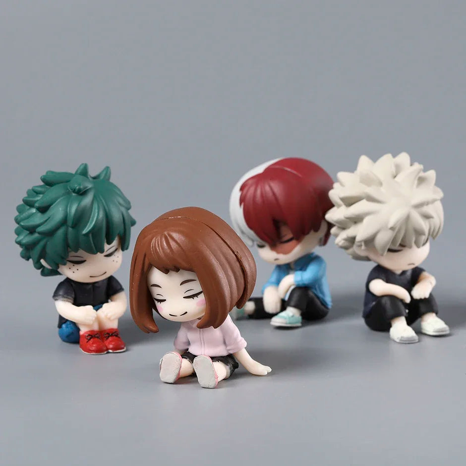 My Hero Academia PVC Collectible Doll Set - 4 Character Figures