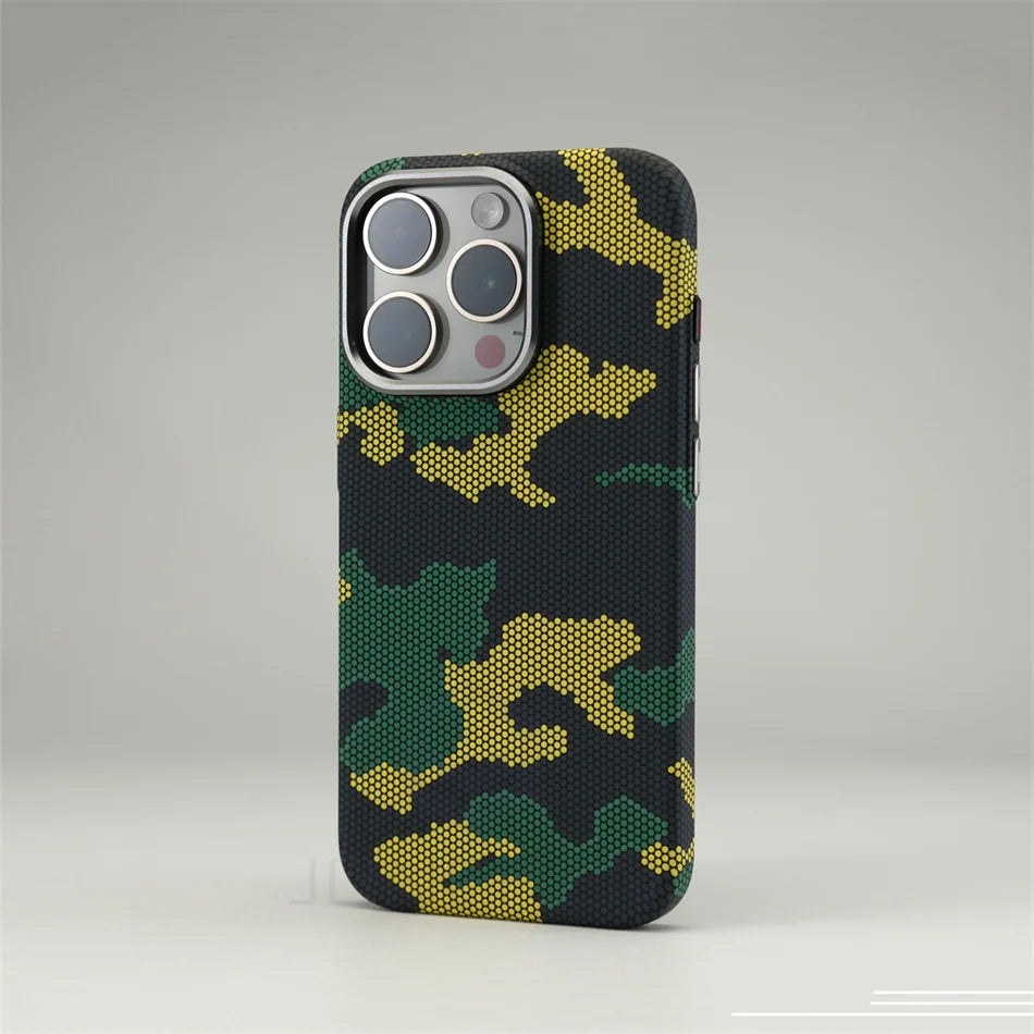 Magnetic Carbon Fibre Pattern Case for iPhone 13/14/15 Pro Max