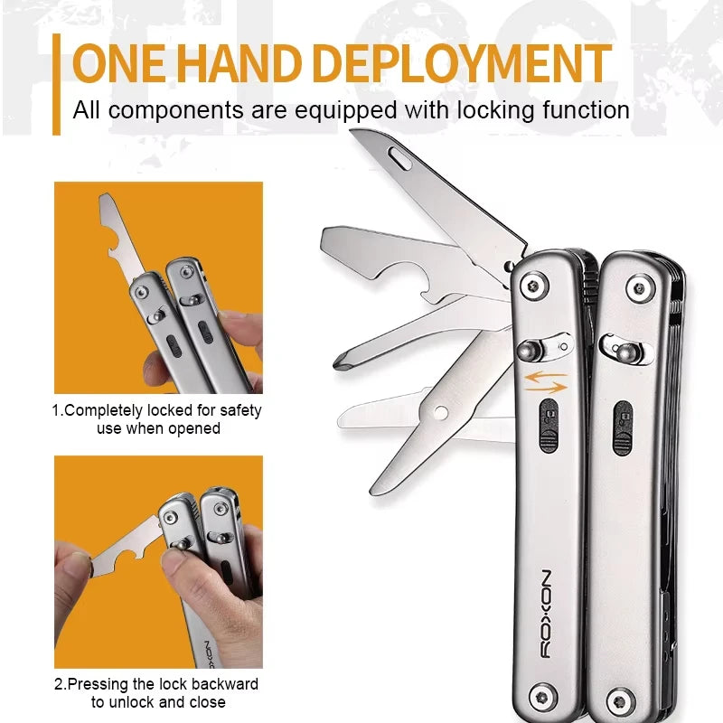 Roxon S804 Flex Multi-Tool: Customizable EDC for Hobbies & Outdoors