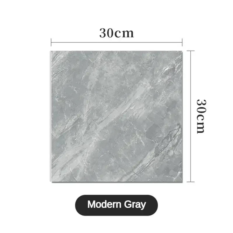 Waterproof Thickened Self-Adhesive Marble Tile Floor Stickers - 10/30/50PCS