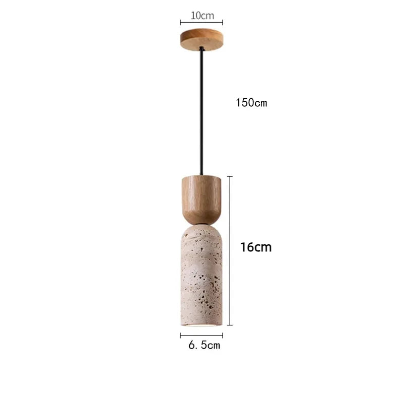 Vintage Wabi-Sabi Style Pendant Chandelier for Elegant Bedroom Ambiance