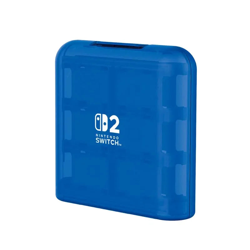 Nintendo Switch 2 Card Case - Clear Blue - Holds 24 Game Cards