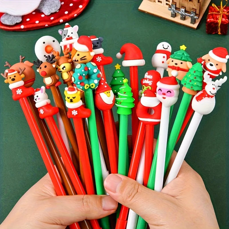 12 Christmas Neutral Pens - Perfect Holiday Gifts & Decor