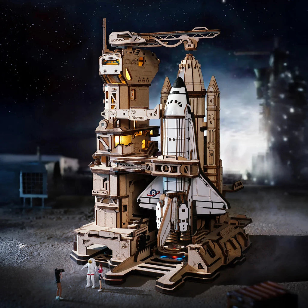 Robotime 3D Space Shuttle Puzzle - Dynamic Mechanical STEM Kit