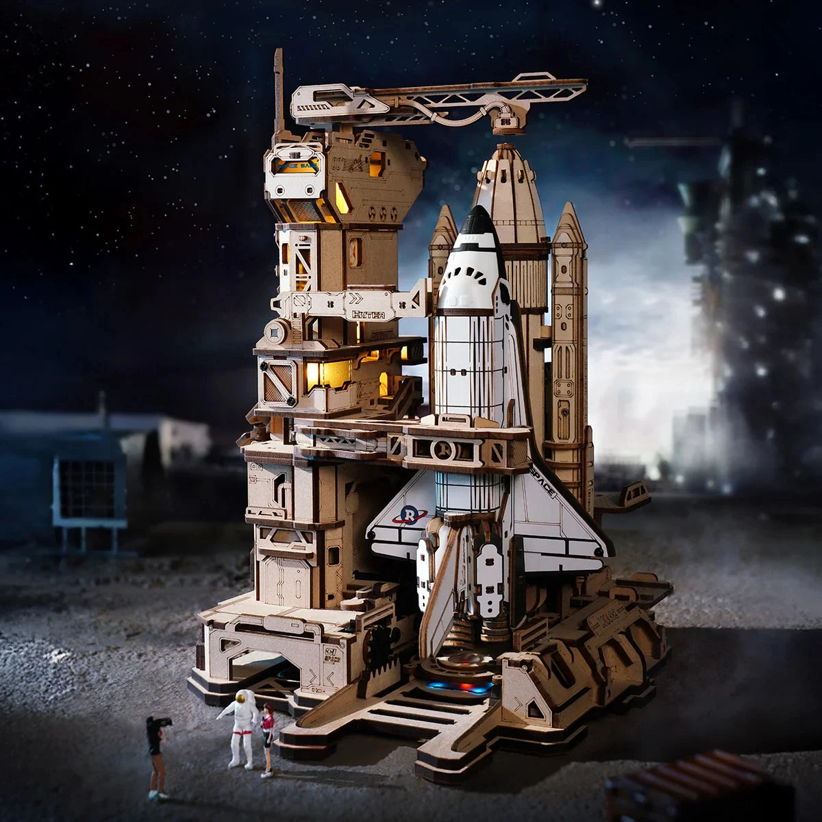 Robotime 3D Space Shuttle Puzzle - Dynamic Mechanical STEM Kit