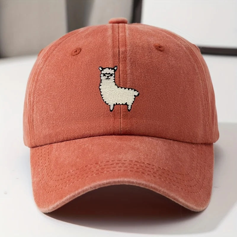 Cute Sheep Pattern Baseball Hat - Stylish Unisex Casual Cap