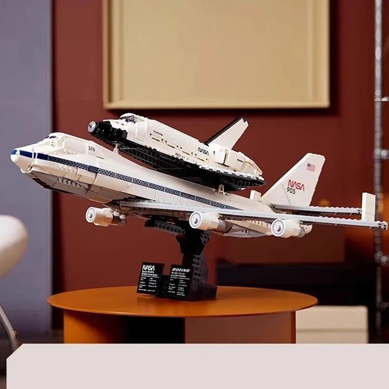 2417-Piece Space Plane Building Kit - Shuttle Carrier Aircraft Toy