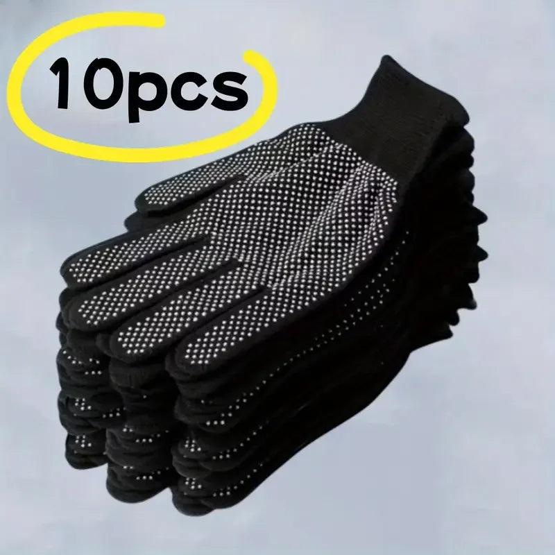10PC Breathable Nylon Gloves - Non-Slip for Cycling, Fishing & Camping