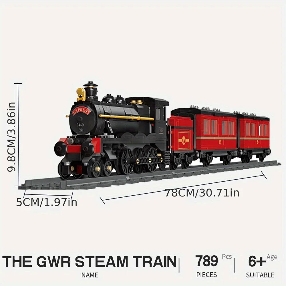 BRO1 GWR Steam Train Building Toy - Creative Model Kit for All Ages