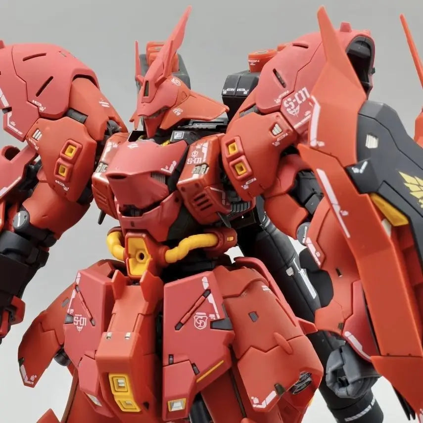 Bandai 1/144 Sazabi Action Figure Model Kit for Hobby Enthusiasts