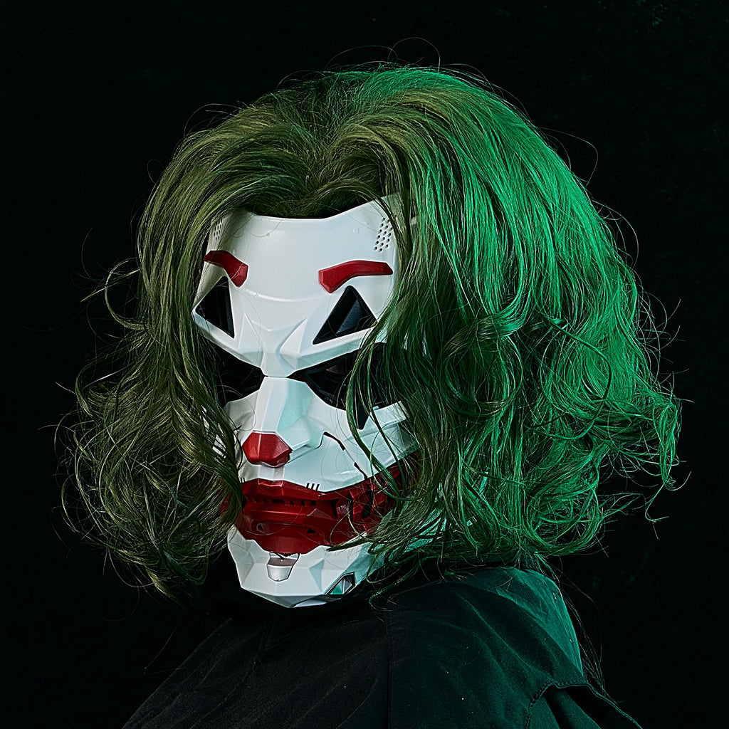 JAUPTO Futuristic Joker Mask - Perfect for Cosplay & Halloween