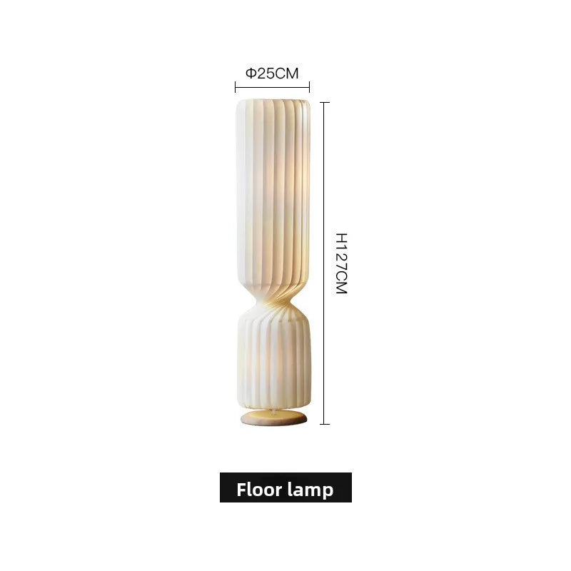 Nordic Modern PVC Twist Floor Lamp for Elegant Home & Office Decor