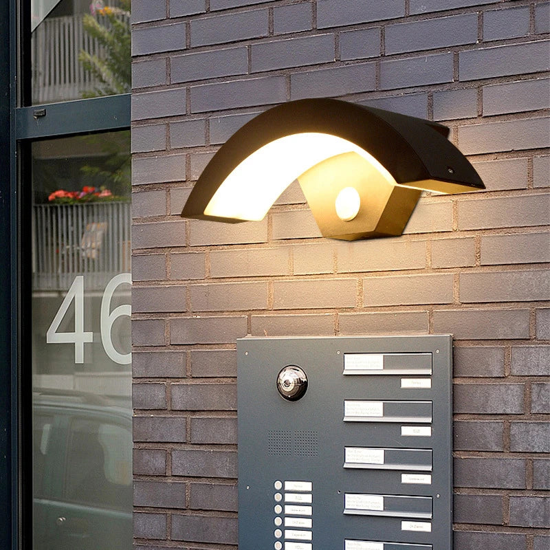 PIR Motion Sensor Outdoor Wall Lamp - Waterproof LED Light