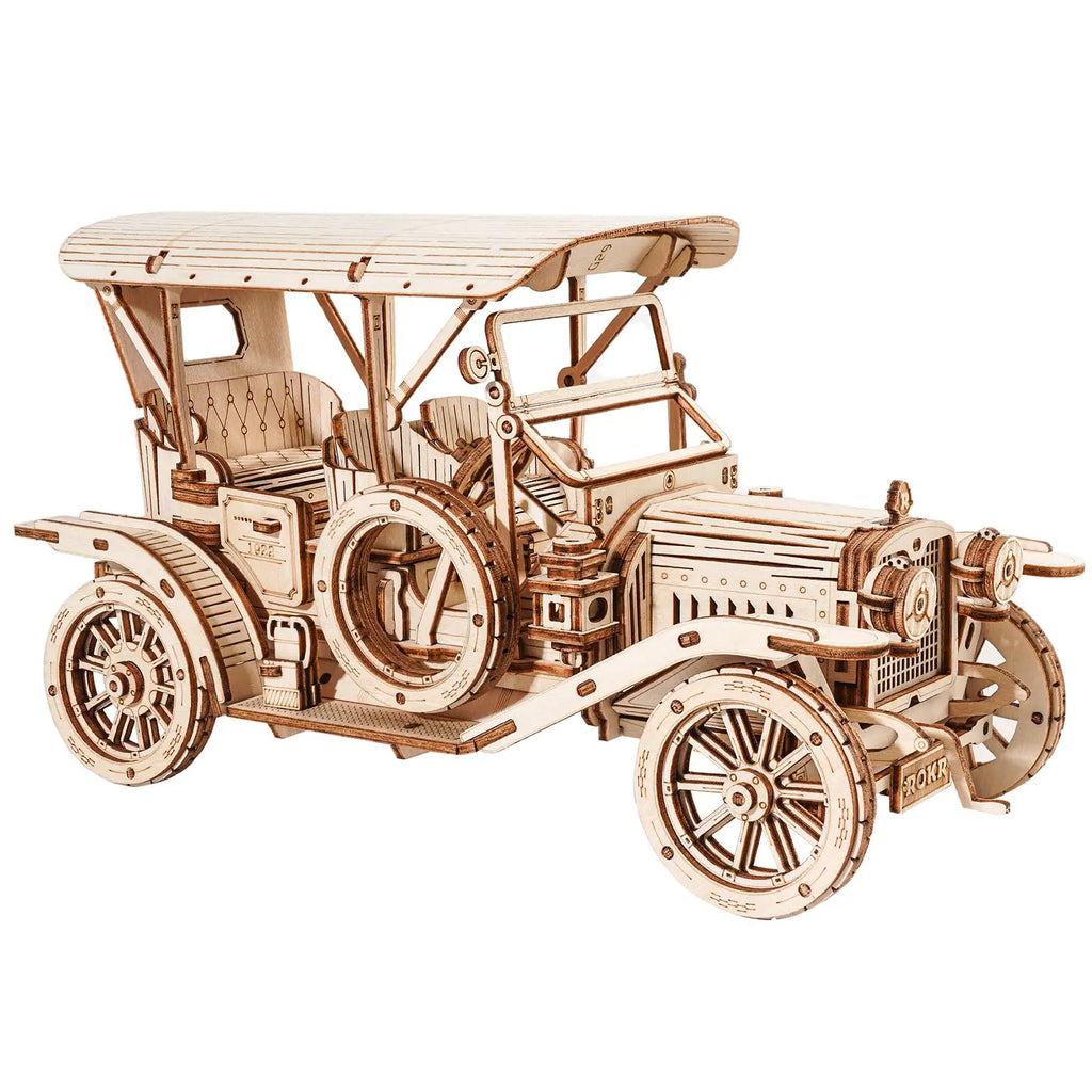 Robotime Rokr 3D Vintage Car Wooden Puzzle – Fun DIY Model Kit