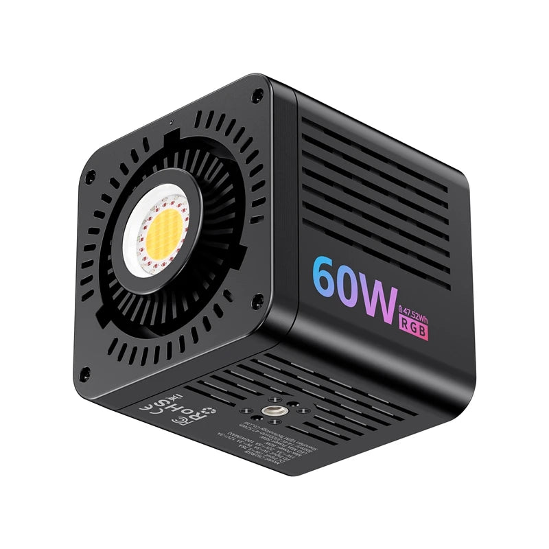 Ulanzi C60 RGB 60W Bi-Color COB Video Light for Stunning Shots