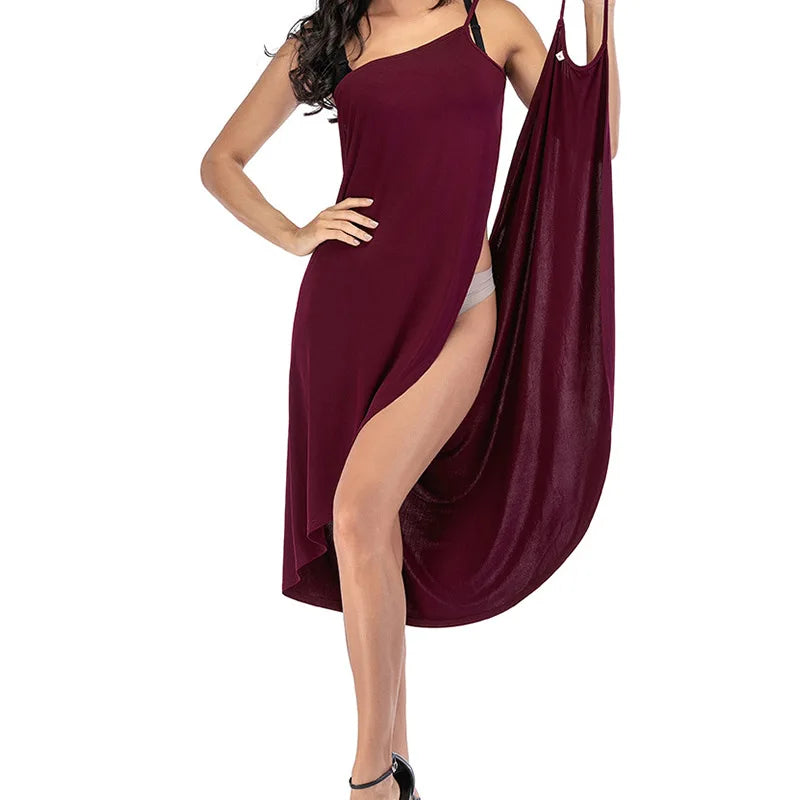 Summer Beach Women Wrap Dress | Sun Protection Bikini Cover-Up