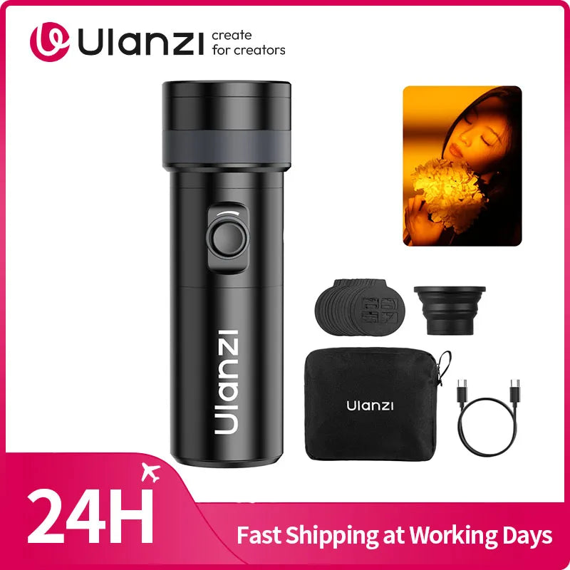 Ulanzi LM01 RGB Zoomable Sunset Photography Light - 7500mAh Power