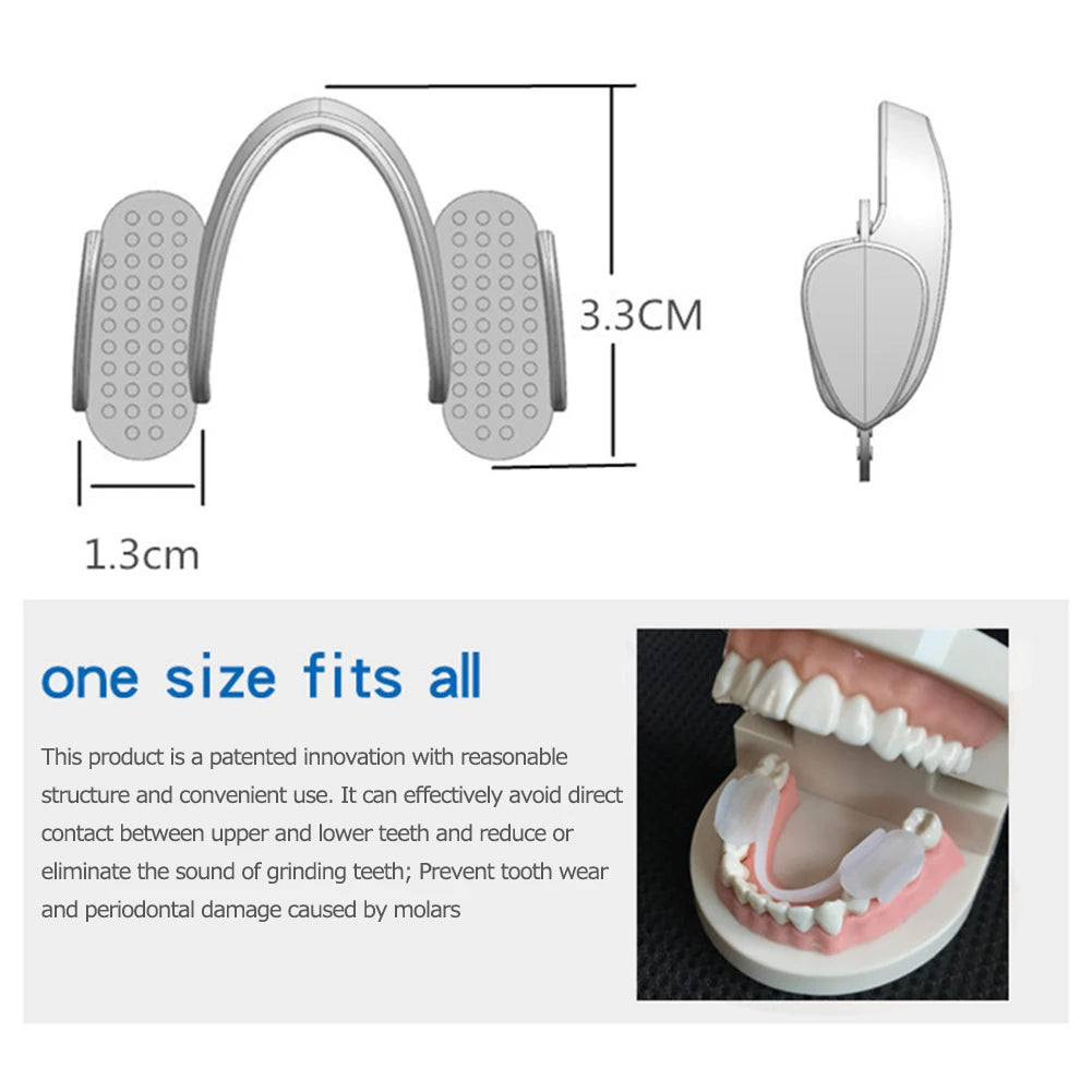 2-Pack Silicone Teeth Splints - Nighttime Grinding Protector