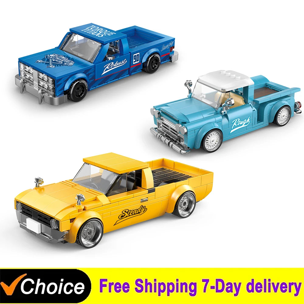 MOULD KING Technical Pickup Truck Building Blocks Model for Kids