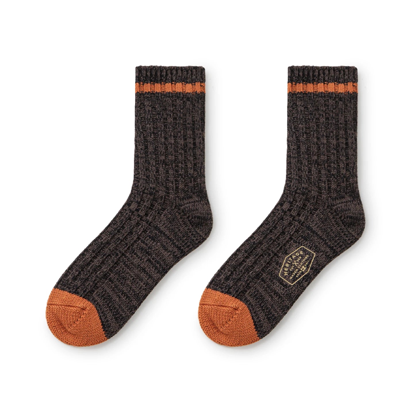 Maden Men's 3-Pack Wool Blend Thermal Mid-Calf Socks Set