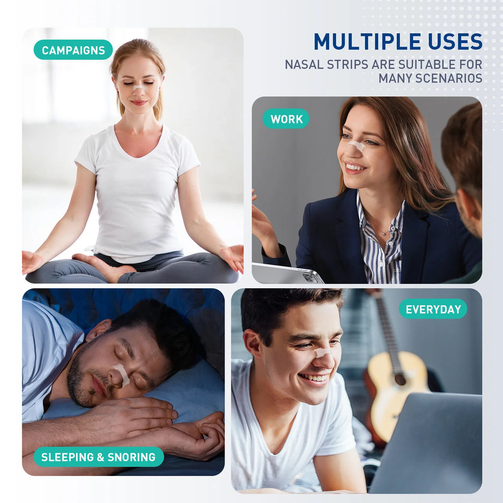 30/60/90 Pcs Anti-Snoring Nasal Strips for Better Sleep & Breathing