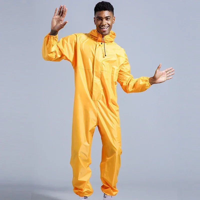 Men's & Women's Waterproof Raincoat - Hooded Rain Suit