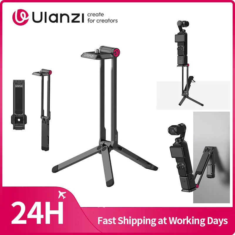 Ulanzi MA66 Magnetic Tripod: Foldable Selfie Stick for DJI Pocket 3
