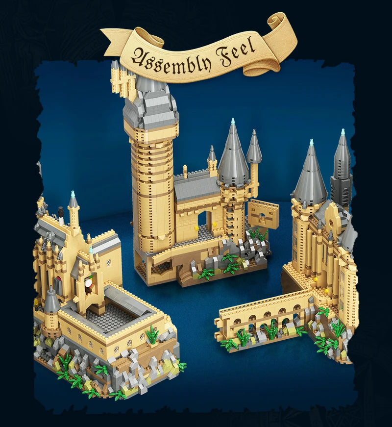 Mini Magic World Medieval Castle Building Block Set - DIY Fun