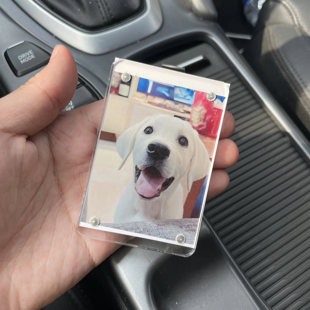 Magnetic Car Visor Photo Clip - Personalize Your Drive & Gift Love
