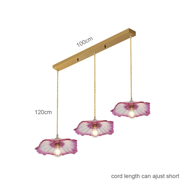 Luxury Lotus Pendant Chandelier for Coffee Shops & Restaurants