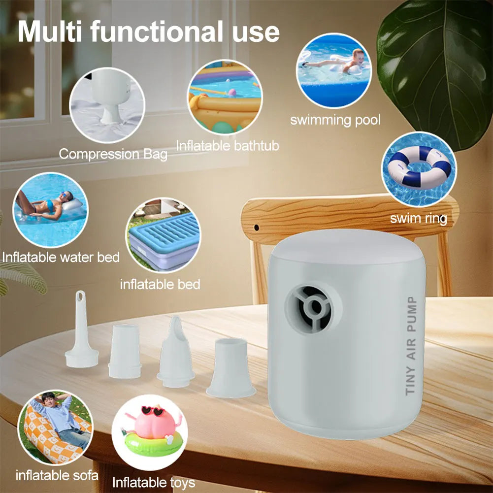 4000Pa Portable Wireless Air Pump - Rechargeable Inflator & Lantern