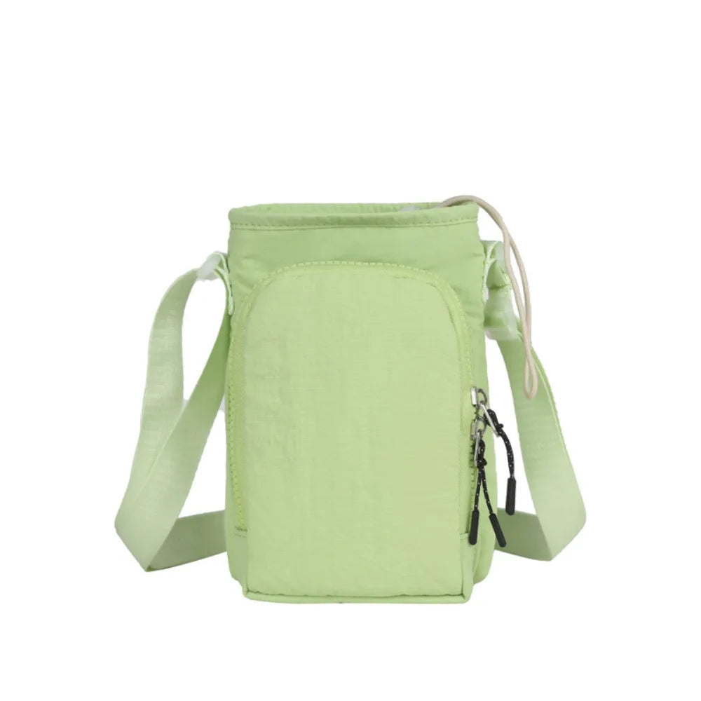 Water Bottle Carrier Bag with Shoulder Strap - Waterproof Crossbody Purse