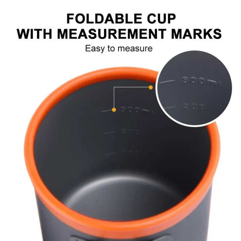 Widesea Outdoor Camping Coffee Cookware Set - Portable Stainless Steel