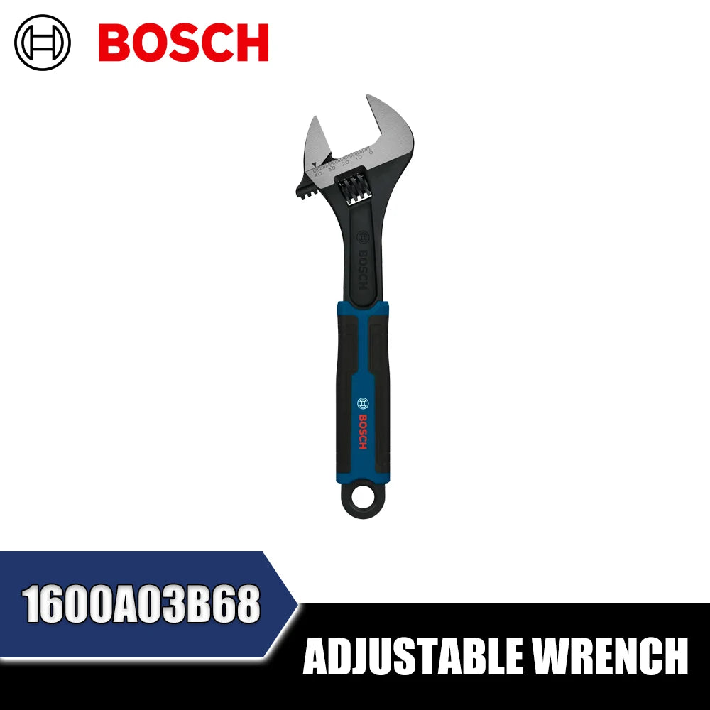 BOSCH Adjustable Wrench Set – 6, 8, 10, 12 Inch Hand Tools