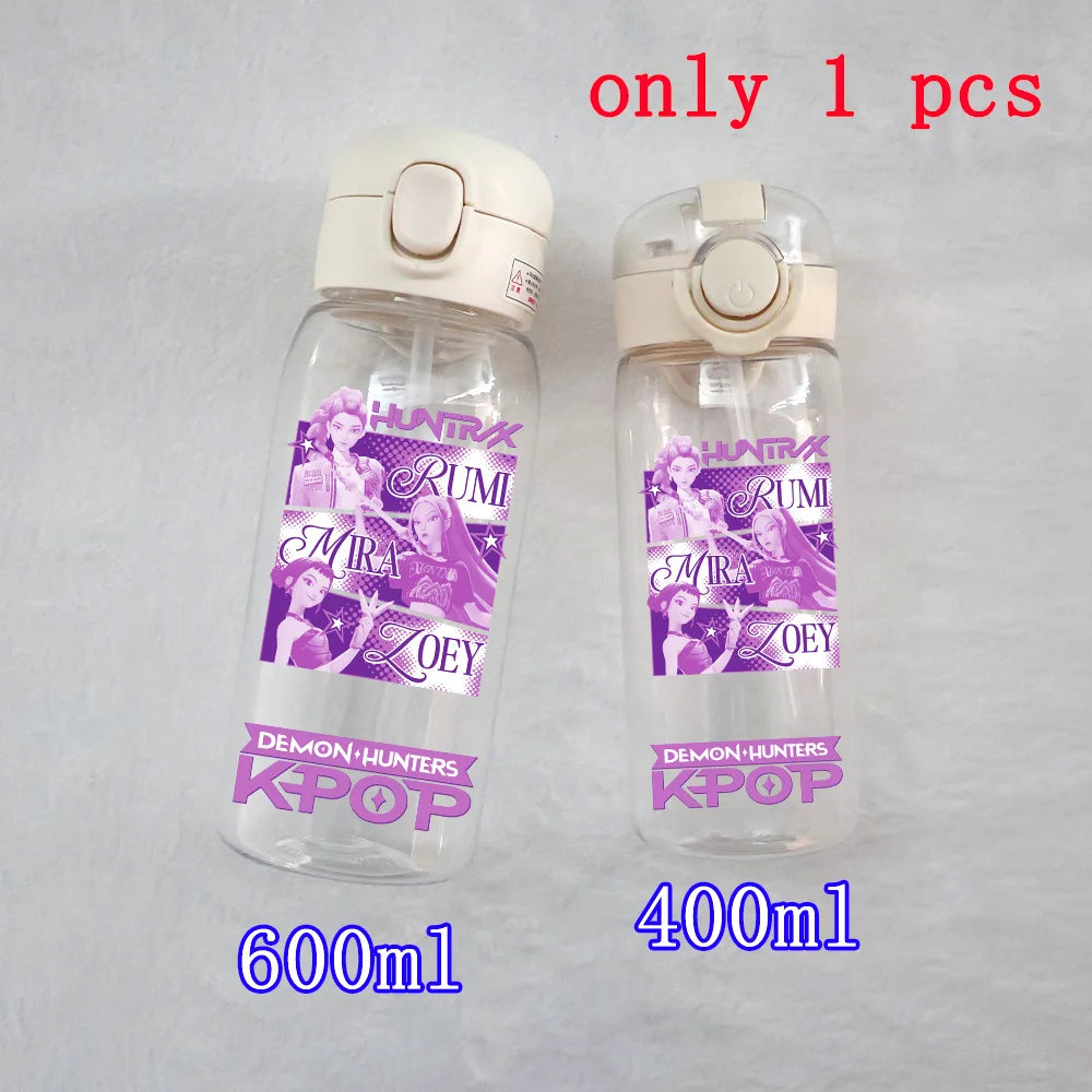 K-Pop Large Capacity Water Bottle - 400ML to 600ML for Fans