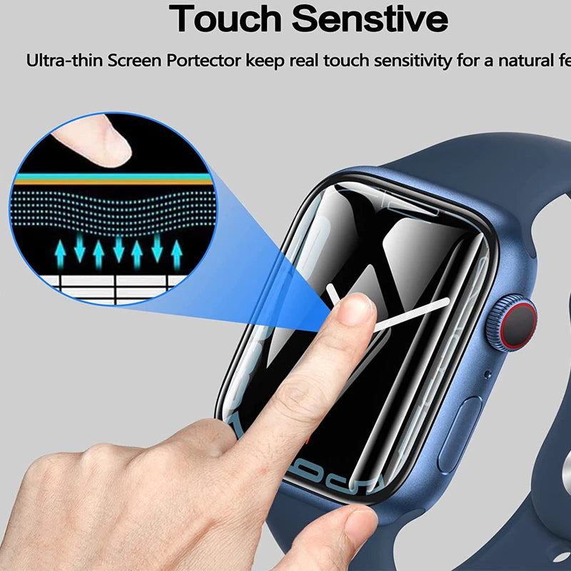 3D Curved Screen Protectors for Apple Watch - All Series Compatible