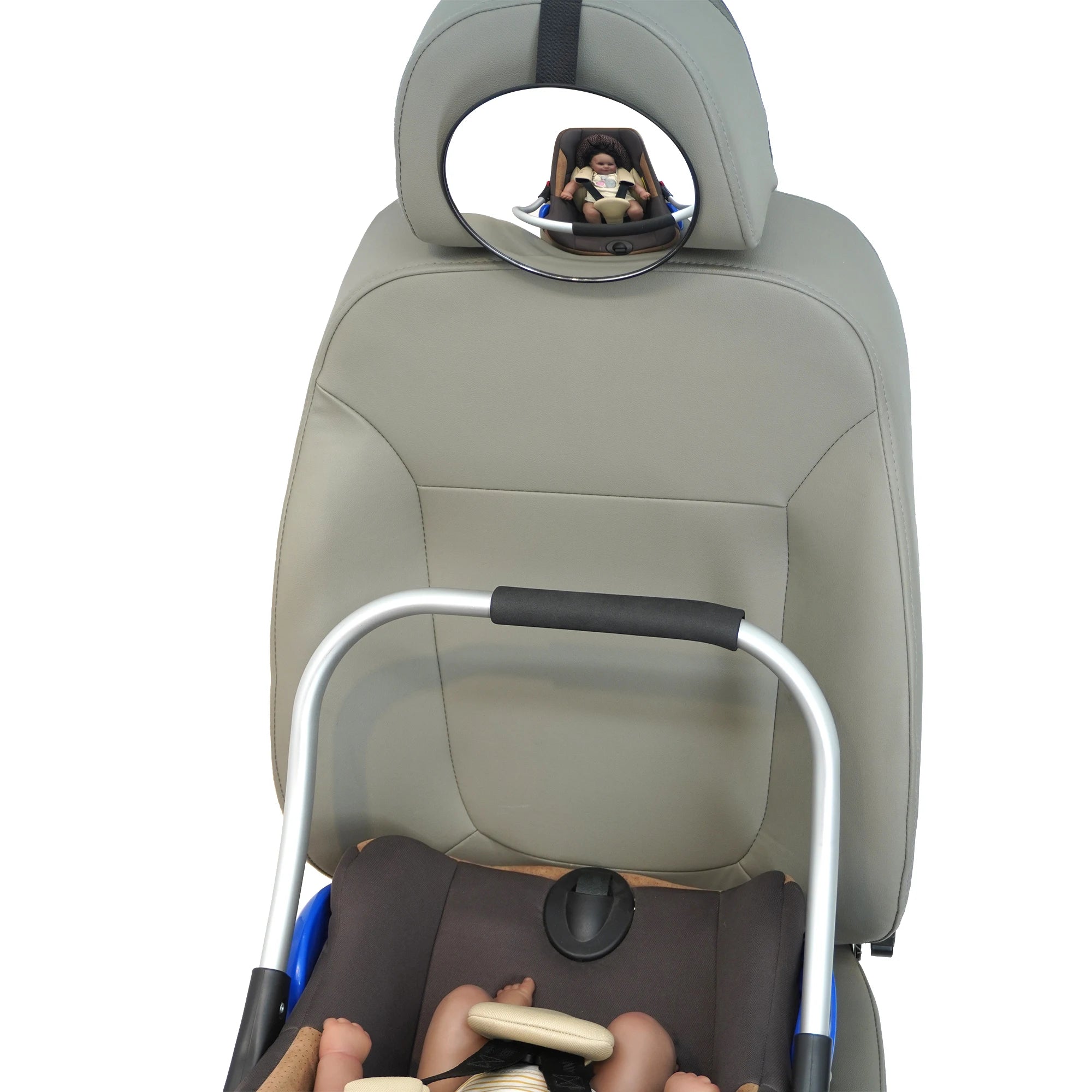 Shatterproof Baby Car Mirror - Wide Crystal Clear View for Safety