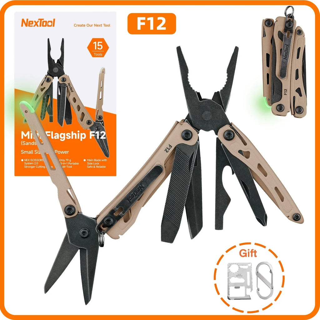 NexTool Mini Flagship F12 13-in-1 Multi-Tool: EDC Folding Tool