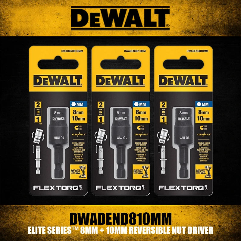 DEWALT ELITE SERIES™ 8mm & 10mm Reversible Nut Driver Set