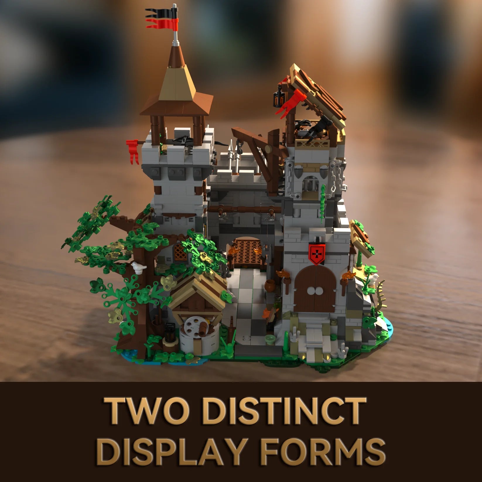 2568PCS Medieval Castle Building Blocks - Holy Spirit Knight's Fortress