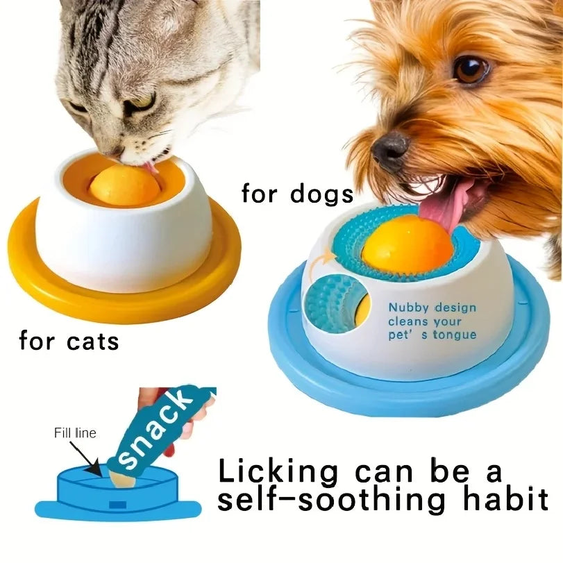Interactive Pet Lick Mat - Yogurt Feeder for Dogs & Cats | Dental Health Boost