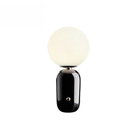 Modern LED Night Light - Cordless Touch Rechargeable Glass Table Lamp
